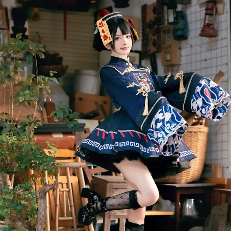 Anime Zombie Cosplay - Lolita Chinese Style Sweet Dress Cute