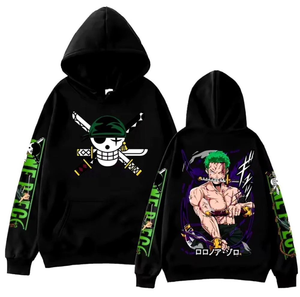 Anime Cosplay Shop - One Piece Zoro Anime Hoodie Sweatshirt