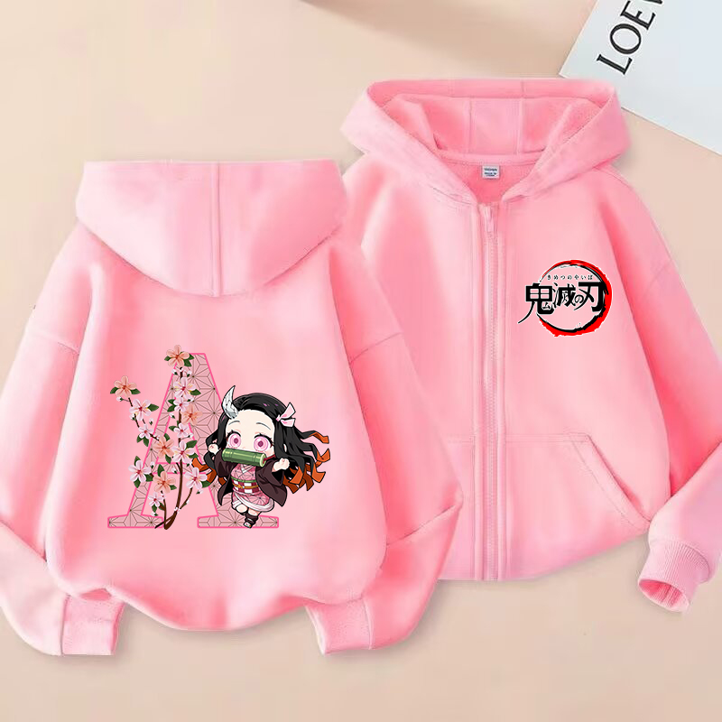 Cosplay Anime Tsunade - Demon Slayer Jacket Girls Nezuko Letter