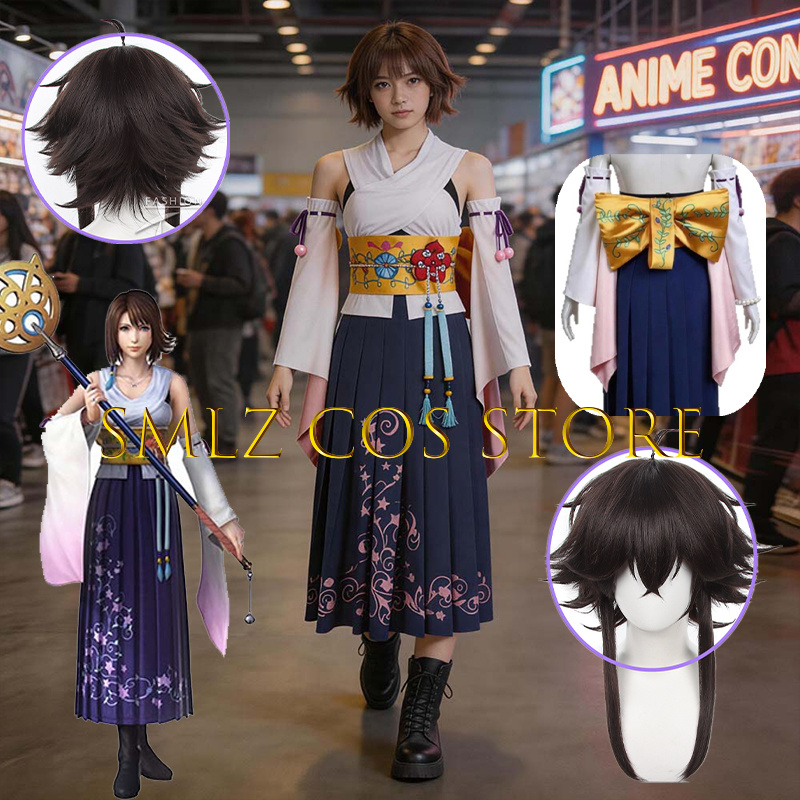 Anime Cosplay Outfits For Women - Smlz FFX Yuna Cosplay Anime FF10