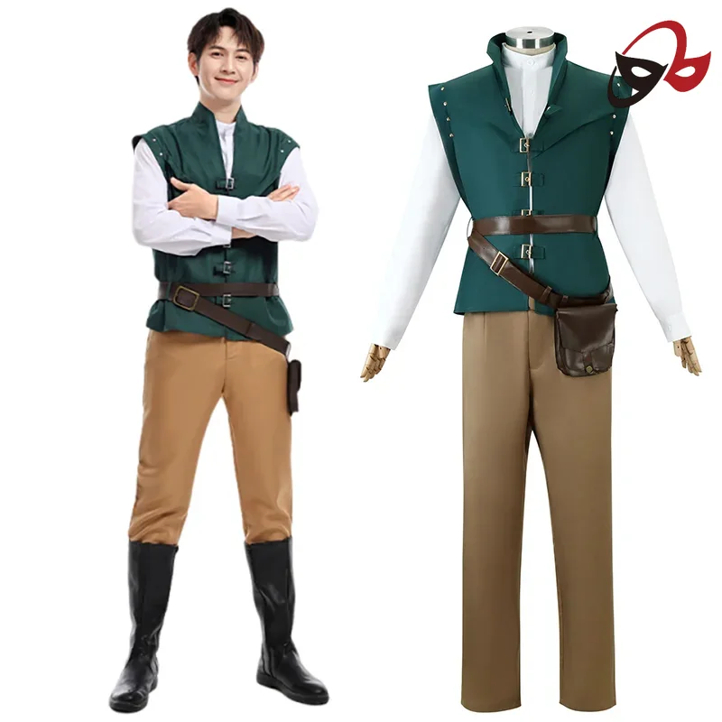 Anime Cosplay Couples Ideas - Rapunzel Adult Cosplay Costume Carnival Halloween