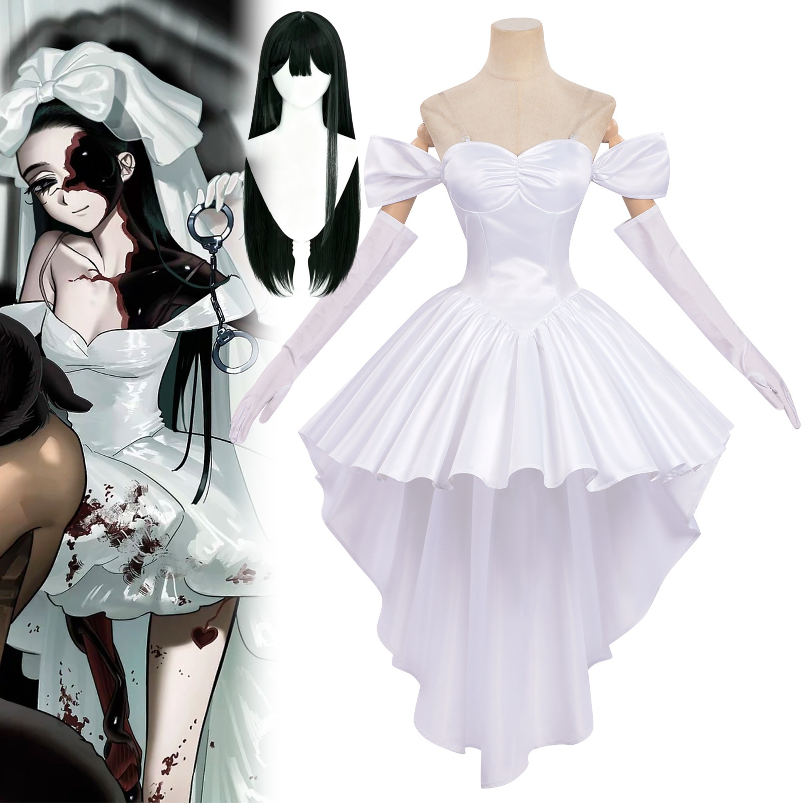 Anime Zombie Cosplay - Zombie Stage Sua Cosplay Costume Wig