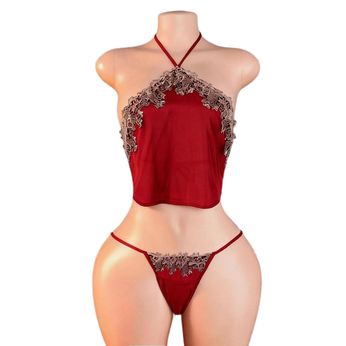 Cosplay Anime Top - Court Red Bellyband with Panty Sling