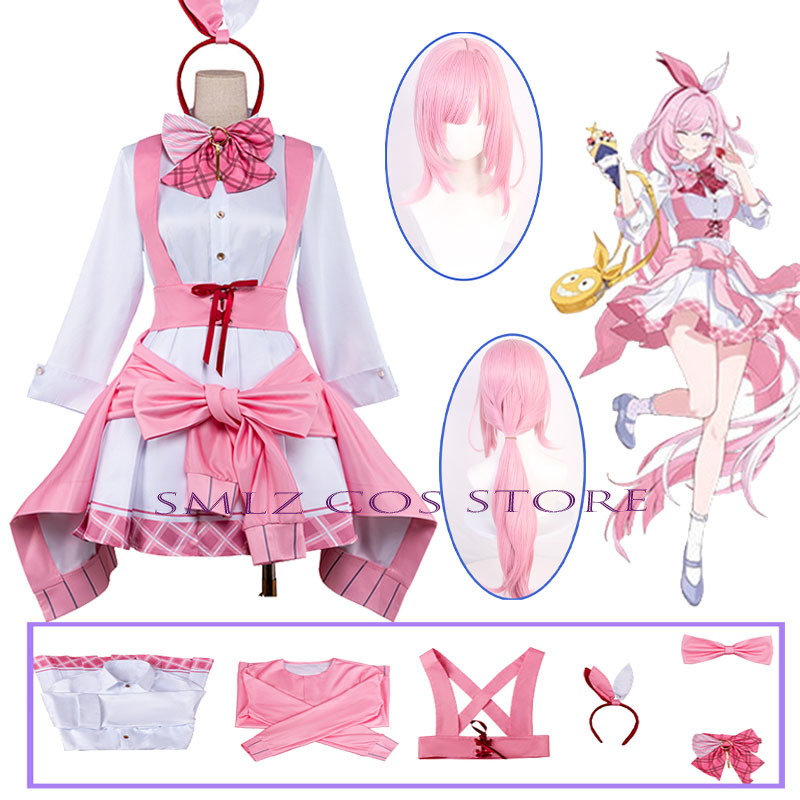 Anime Cosplay Pink - Honkai Impact 3 Elysia Cosplay Costume