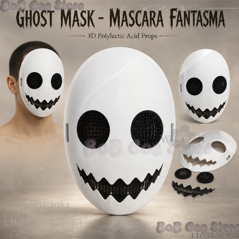 Ghost Mask Mascara Fantasma 3D - Anime Cosplay Events 2026 评论和价格