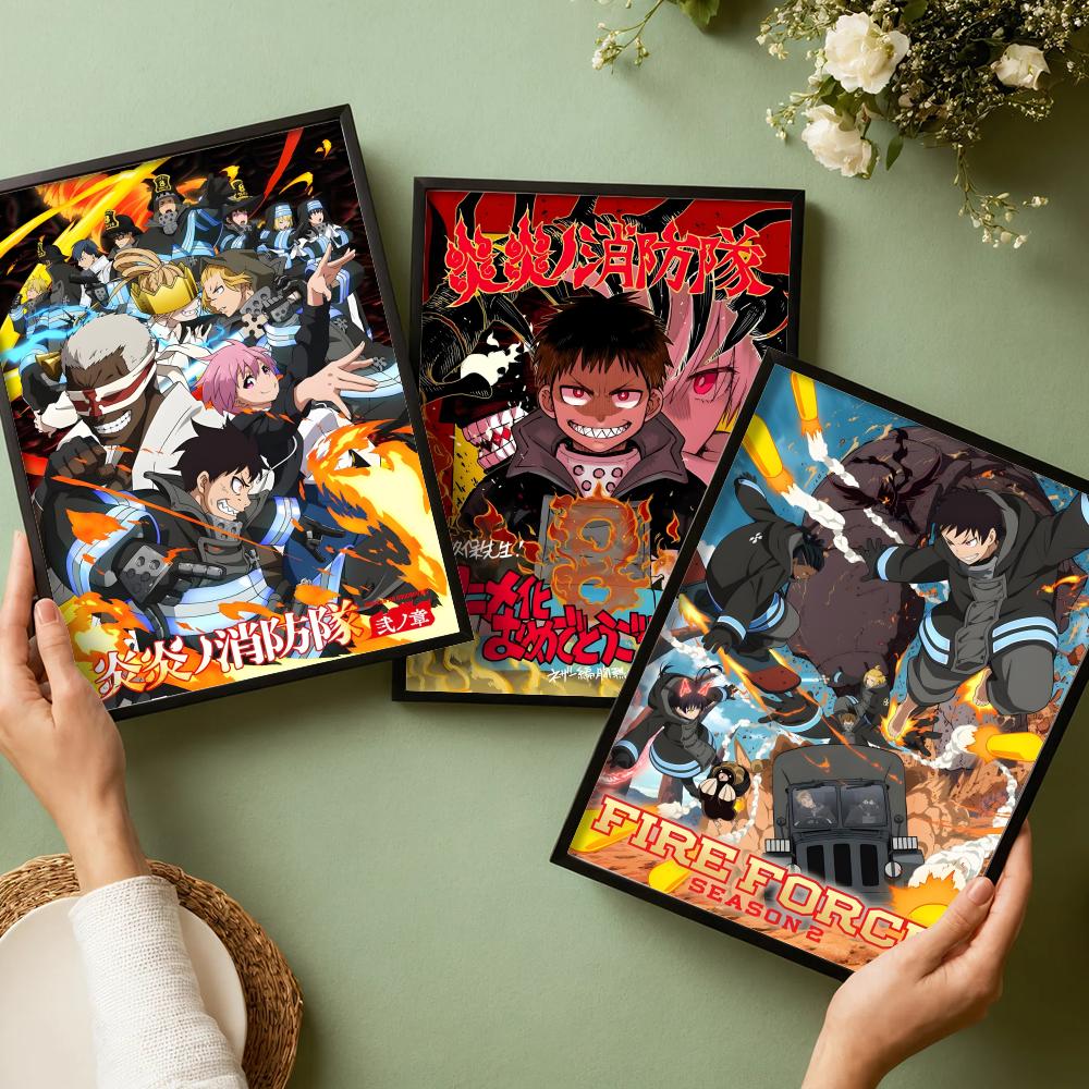 Anime F-Fire Force Poster Deco - Black Clover Grimoire 评论和价格