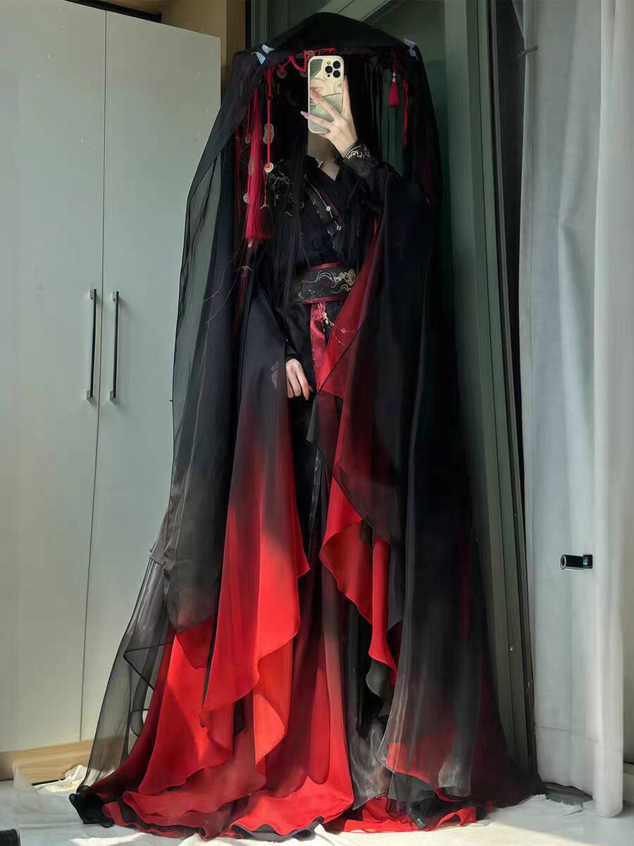 Unisex Ancient Chinese Xianxia - Cosplay Anime Black 评论和价格