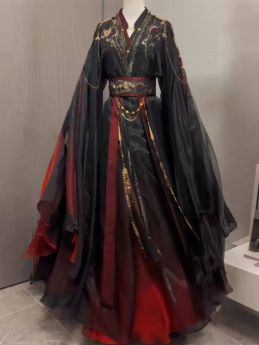 Unisex Ancient Chinese Xianxia - Cosplay Anime Black 评论和价格