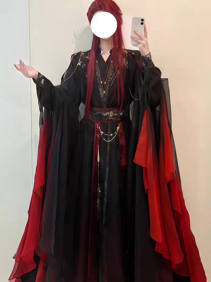 Unisex Ancient Chinese Xianxia - Cosplay Anime Black 评论和价格