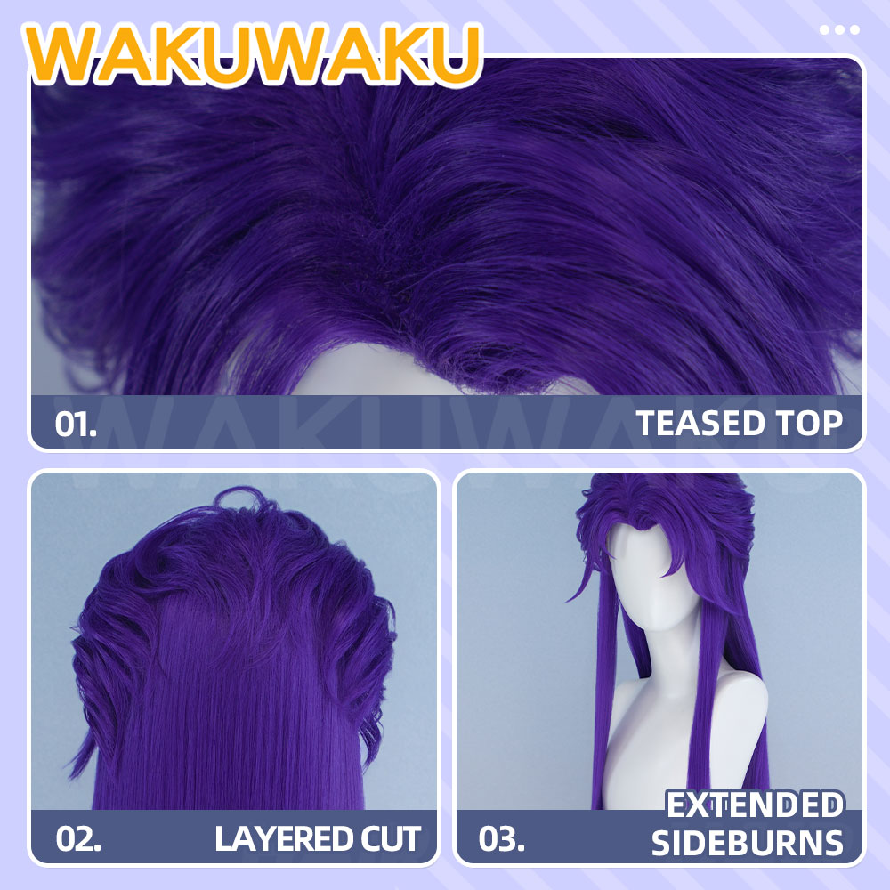 IN STOCK Jester Cosplay Wig Ga - Anime Cosplay Long Hair 评论和价格