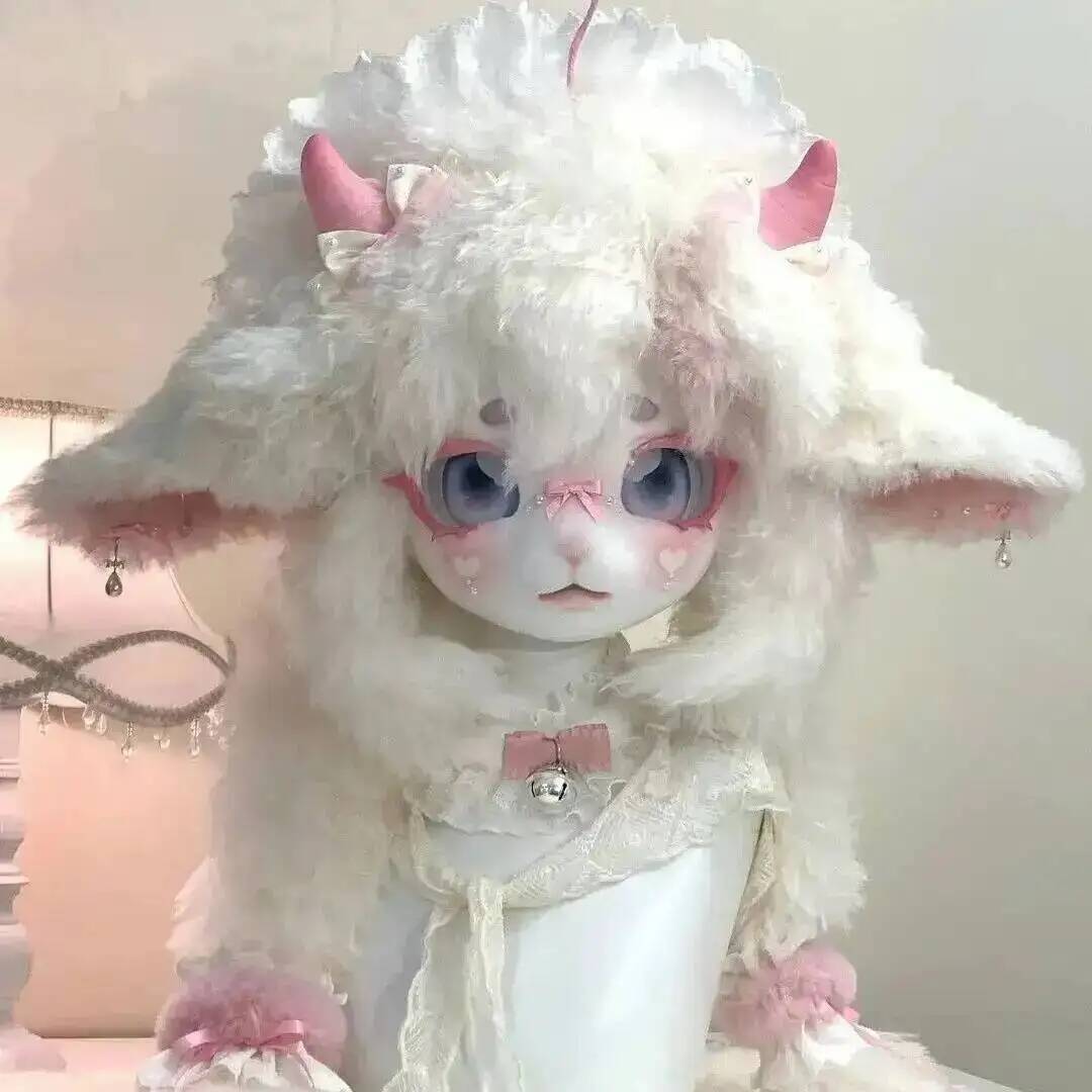 Handmade Kig Fursuit Head Cute - Anime Cosplay With Mask 评论和价格
