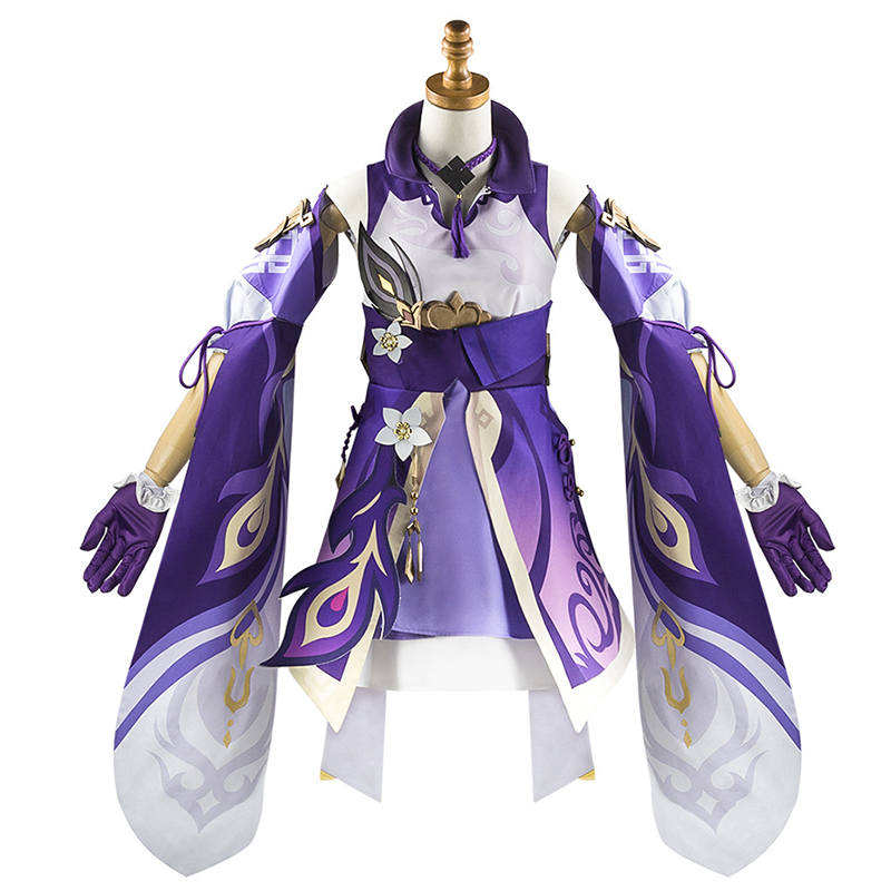 Genshin Impact Keqing Cosplay  - Anime Cosplay Outfits For Women 评论和价格