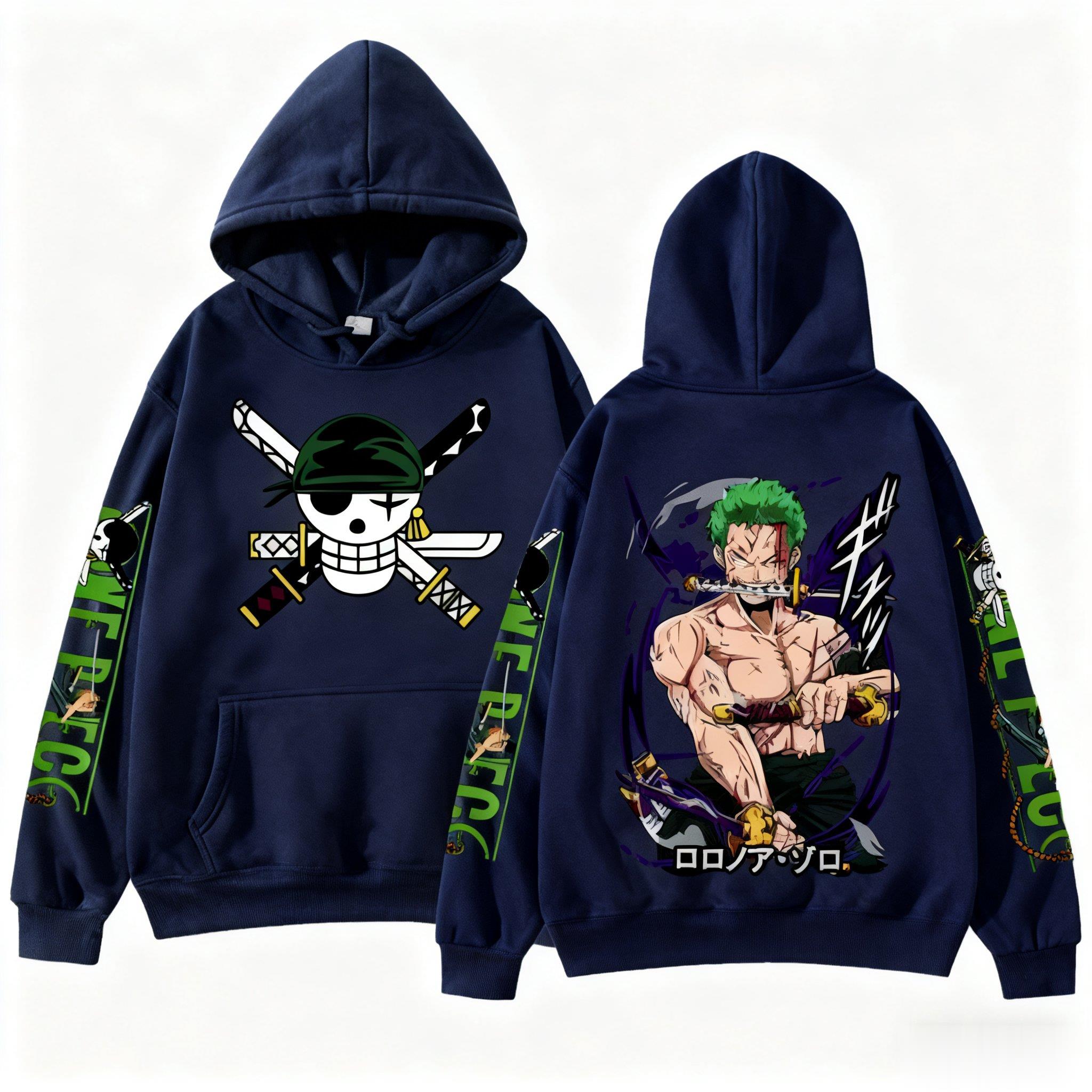 One Piece Zoro Anime Hoodie Sw - Anime Cosplay Shop 评论和价格