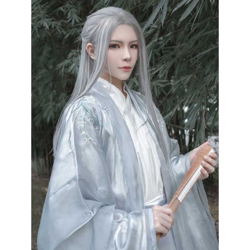 Men Hanfu Long Straight Hair A - Anime Cosplay Long Hair 评论和价格
