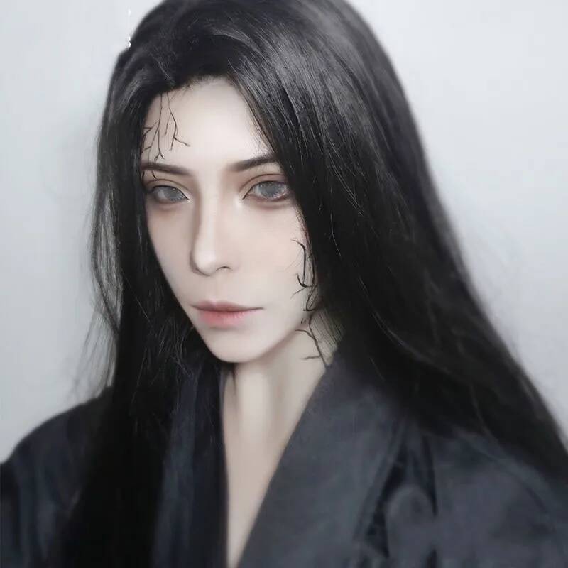 Men Hanfu Long Straight Hair A - Anime Cosplay Long Hair 评论和价格