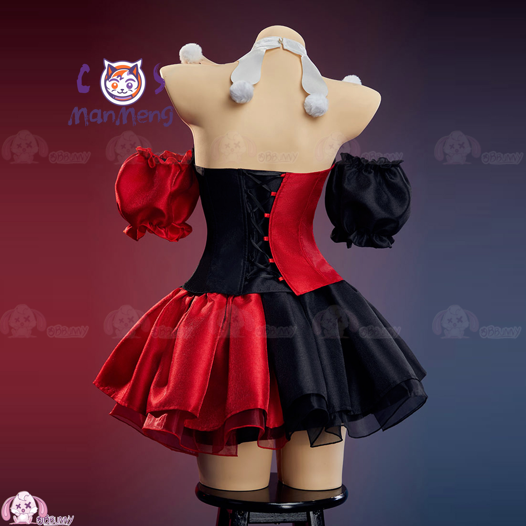 New Clown Gothic Lolita Waist  - Cosplay Anime Black 评论和价格