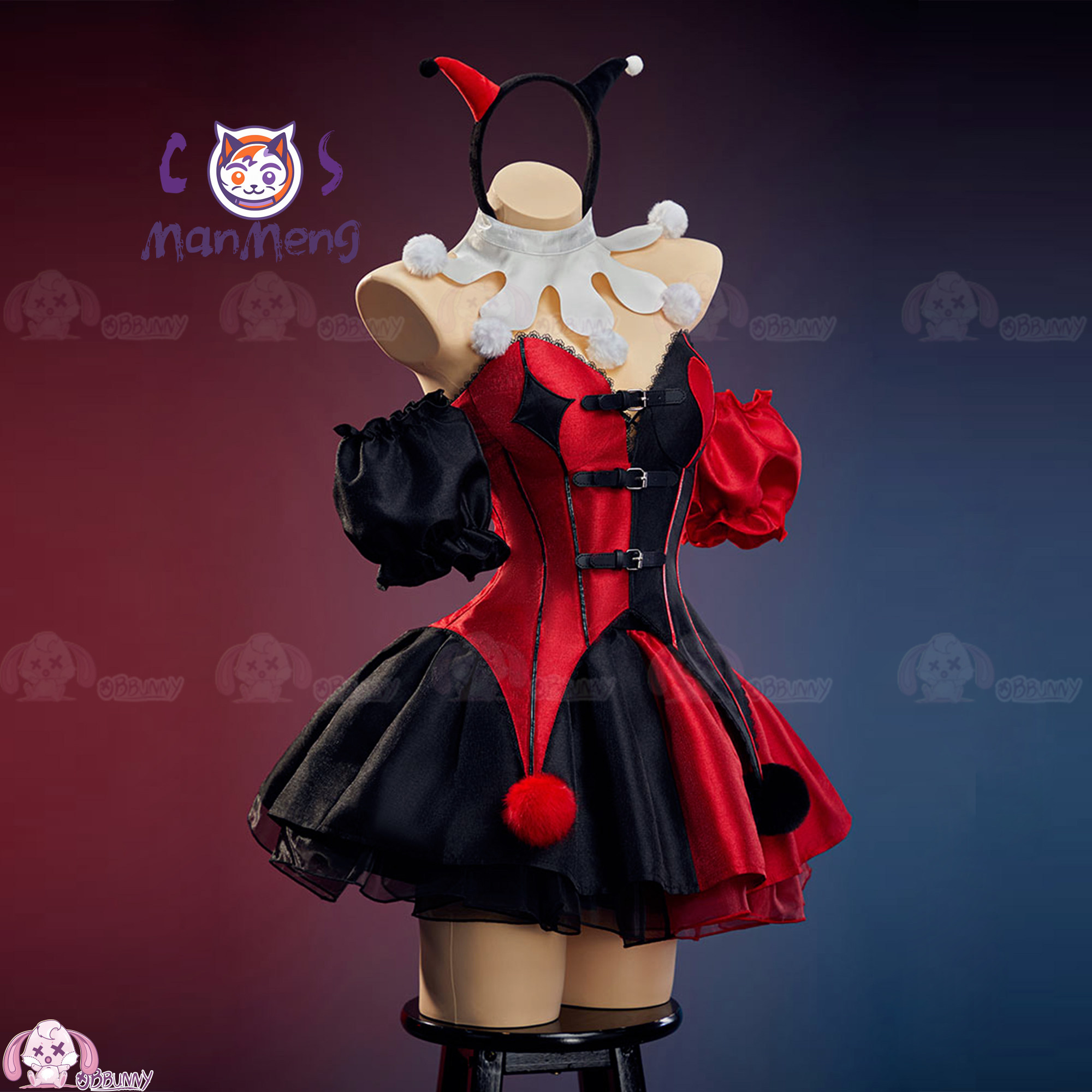 New Clown Gothic Lolita Waist  - Cosplay Anime Black 评论和价格