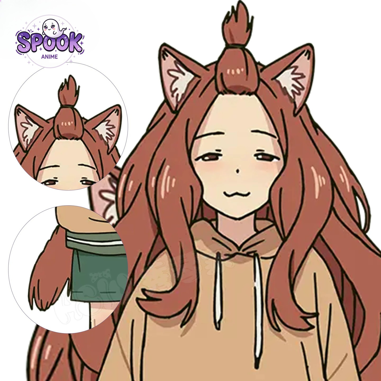 Brown Long Wig Masuko Yaku Nek - Anime Cosplay Long Hair 评论和价格