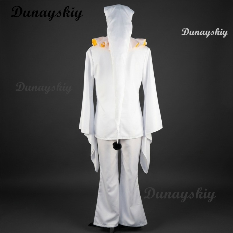 Pierrot Freak Party White Clow - Anime Cosplay Long Hair 评论和价格