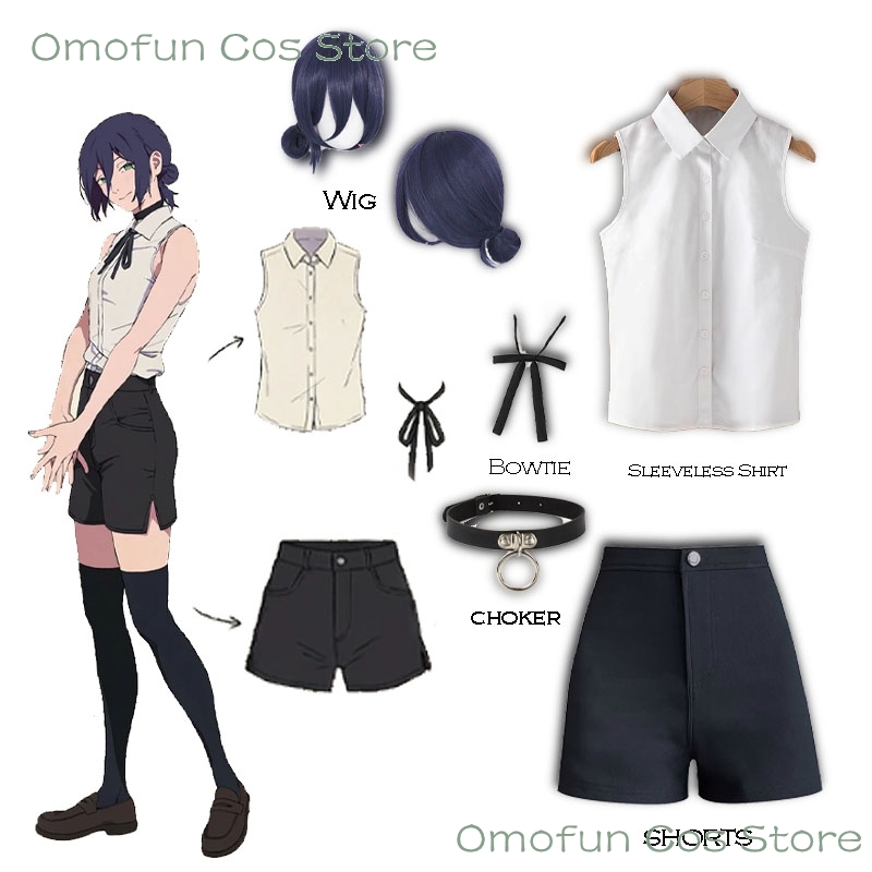 Reze Cosplay Costume Sleeveles - Anime Cosplay Dance 评论和价格