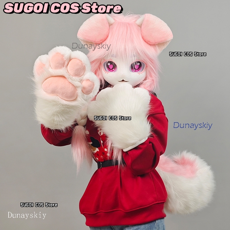 aBcSCS*Fursuit Head Kigurumi C - Anime Cosplay With Mask 评论和价格