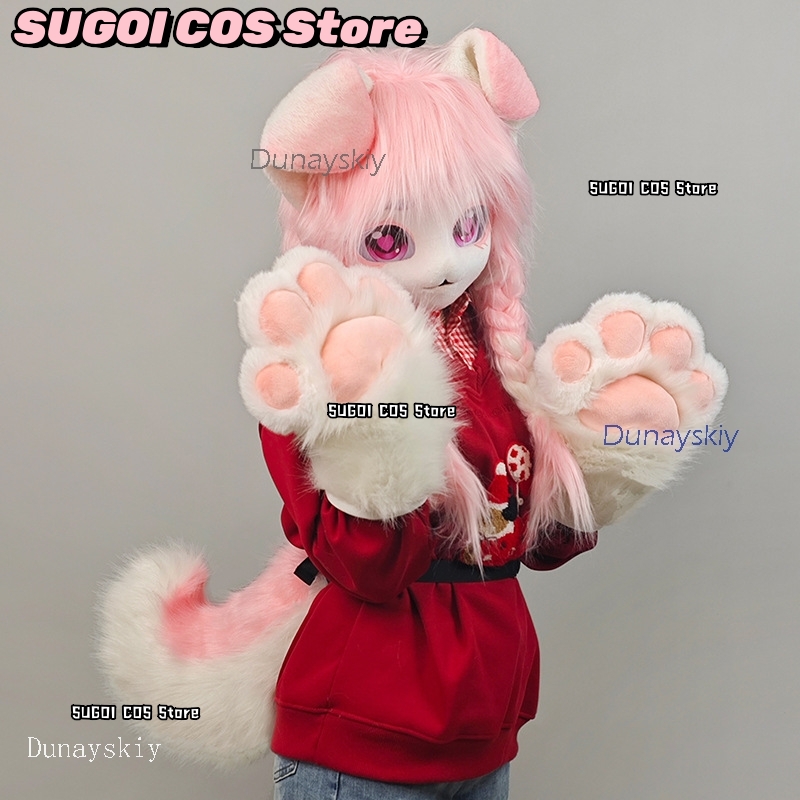 aBcSCS*Fursuit Head Kigurumi C - Anime Cosplay With Mask 评论和价格