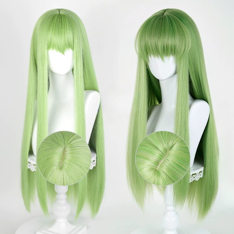 Anime CC Cosplay Green Wig Lon - Anime Cosplay Long Hair 评论和价格
