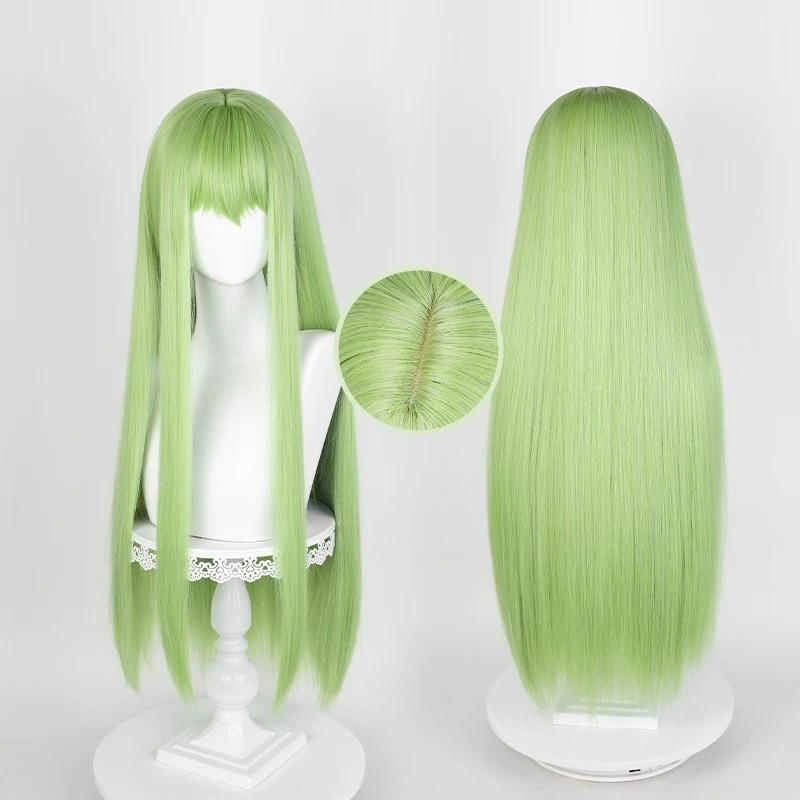 Anime CC Cosplay Green Wig Lon - Anime Cosplay Long Hair 评论和价格