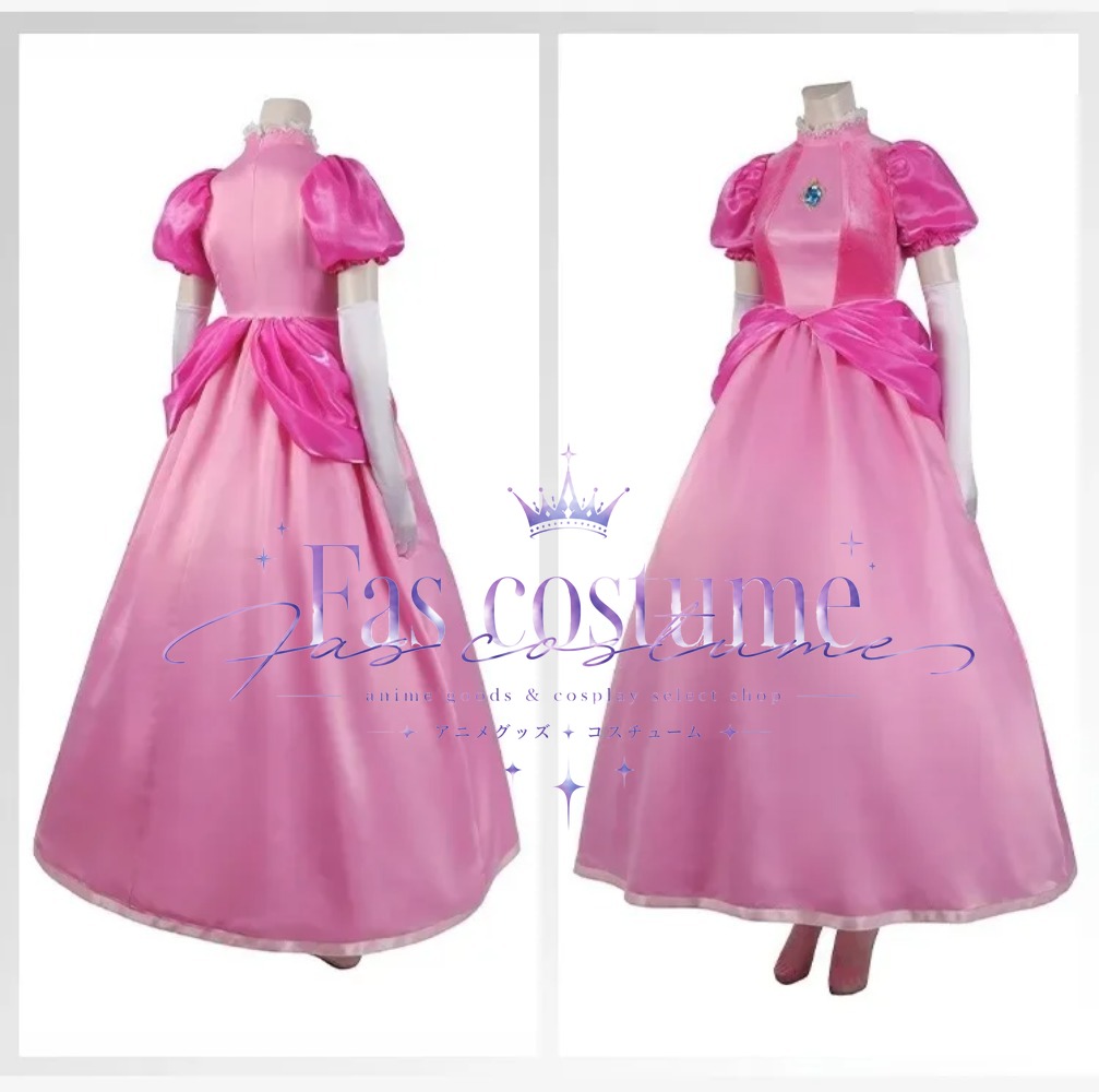 Princess Peach Cosplay Costume - Anime Cosplay Pink 评论和价格