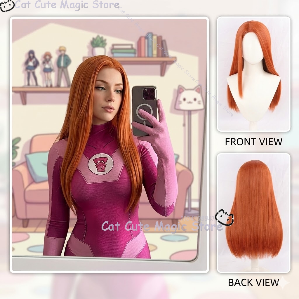 Samantha Eve Wilkins Atom Eve  - Anime Cosplay Long Hair 评论和价格
