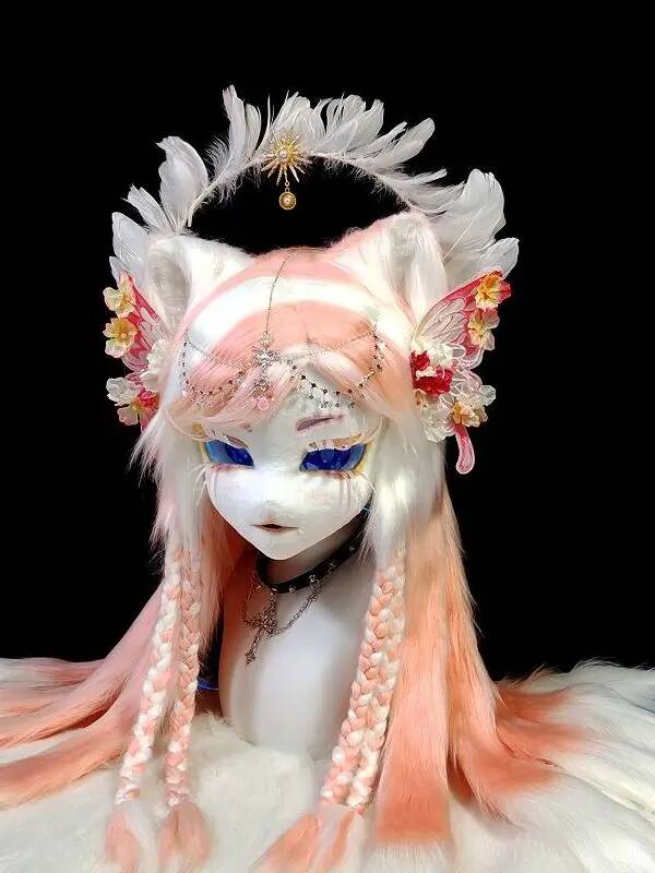 Handmade Kig Fursuit Head, Cut - Anime Cosplay With Mask 评论和价格